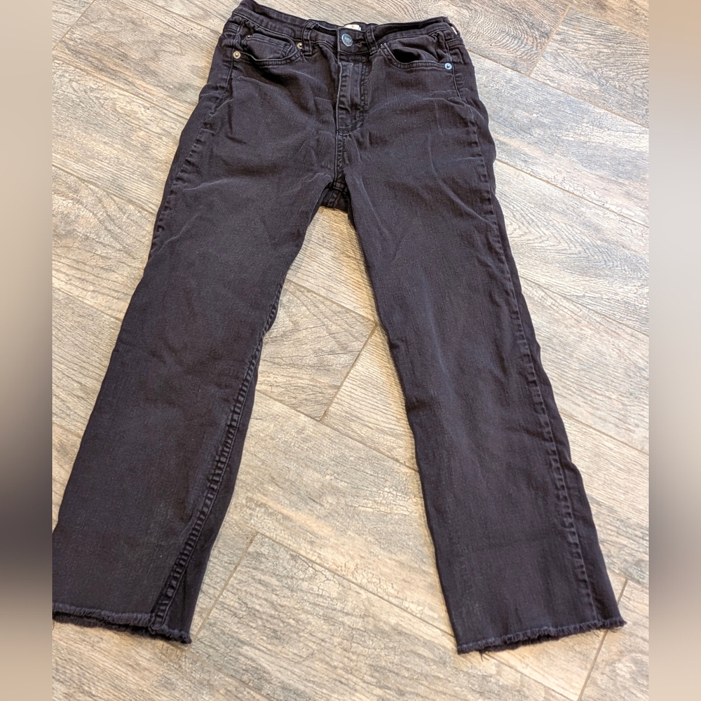 Amuse Society Raw Hem Dark Grey Boot cut Size 27